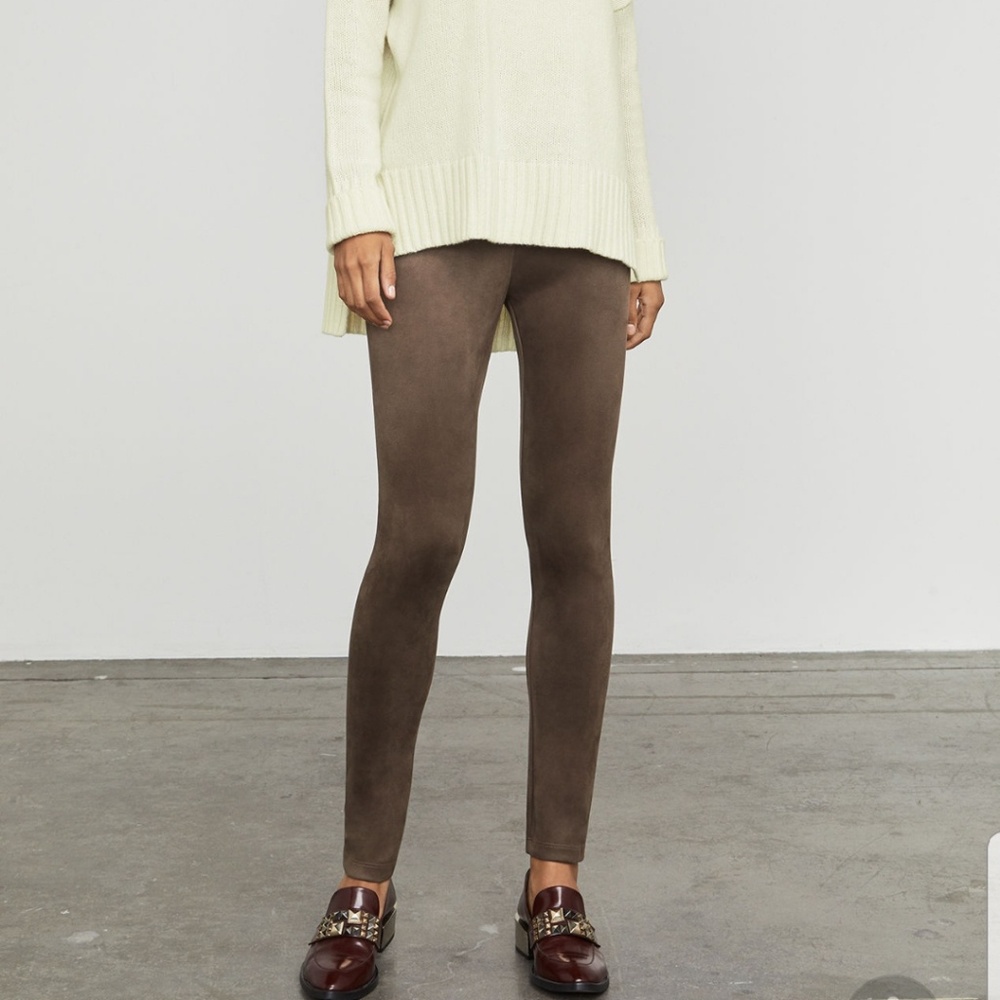 NWT Bcbgmaxazria Mason Faux Suede Legging